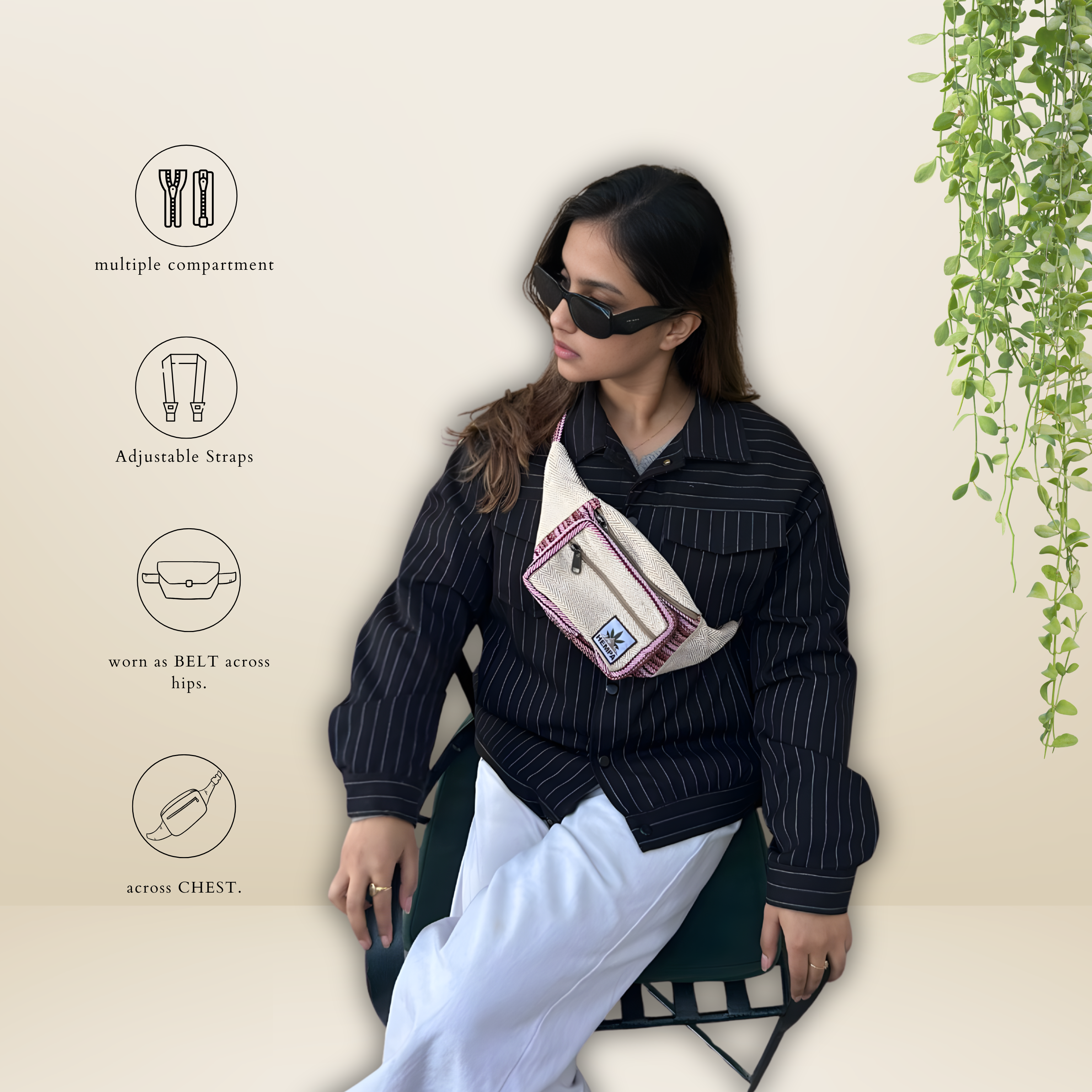 Red & White FannyxBelt